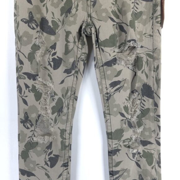 NWT TRUE RELIGION GARDEN CAMO SUPER SKINNY Distressed‎ Mid Rise Jeans Size 27 - Picture 14 of 16